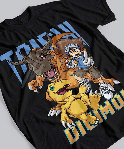 Summer Clothing Brands - 2025 夏デジモンアドベンチャーアニメーションブランド綿 100% メタルグレイモンプリント Tシャツユニセックス半袖カジュアル大人子供