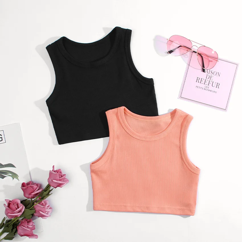 夏の女の子の下着ノースリーブシャツ子供のための Tシャツジャ - Summer Clothing Baby Girl のレビューと価格