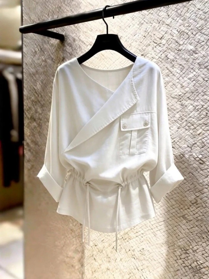 フレンチスタイルファッションデザインブラウス レディース 春 - Summer Clothing Drawing のレビューと価格
