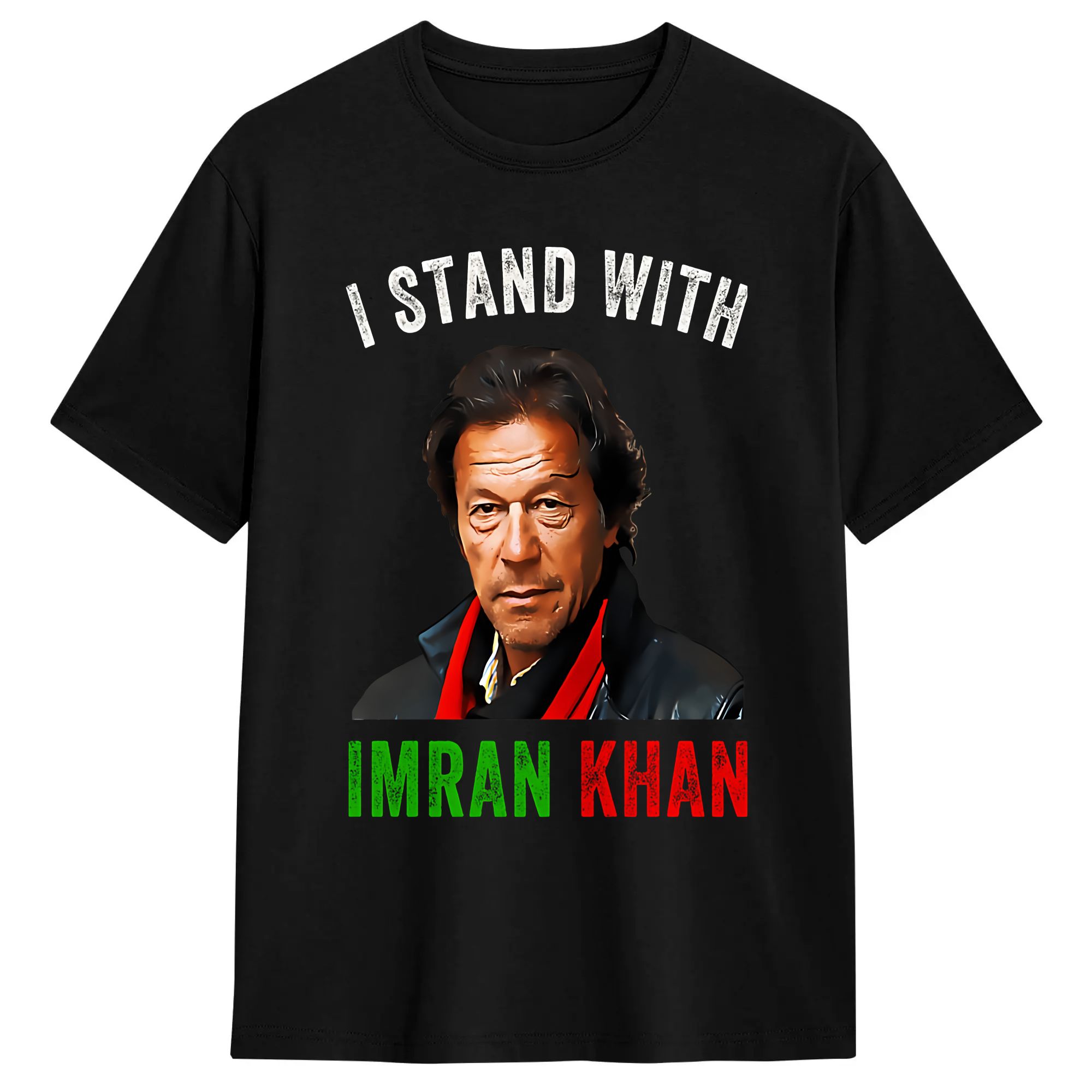メンズTシャツ「私はイムラン・カーンを支持します」パキスタン - Summer Clothing Pakistan のレビューと価格