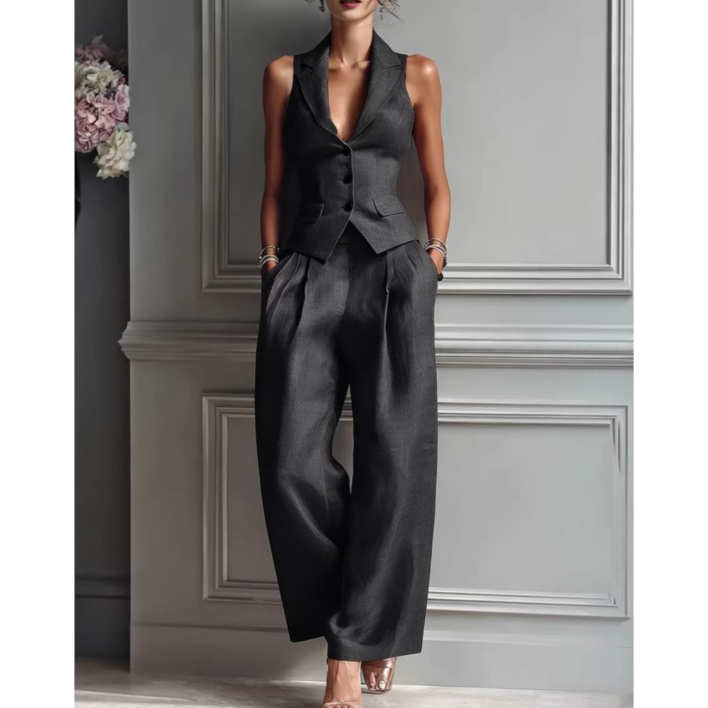 夏の新作ファッション シングルブレストノースリーブトップス＋ - Summer Zara のレビューと価格