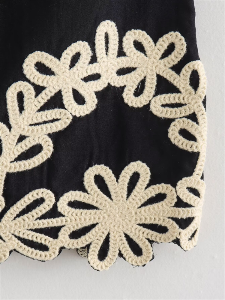 Zevity-女性用ミニスカート,ライン,花の刺embroi - Summer Zara のレビューと価格