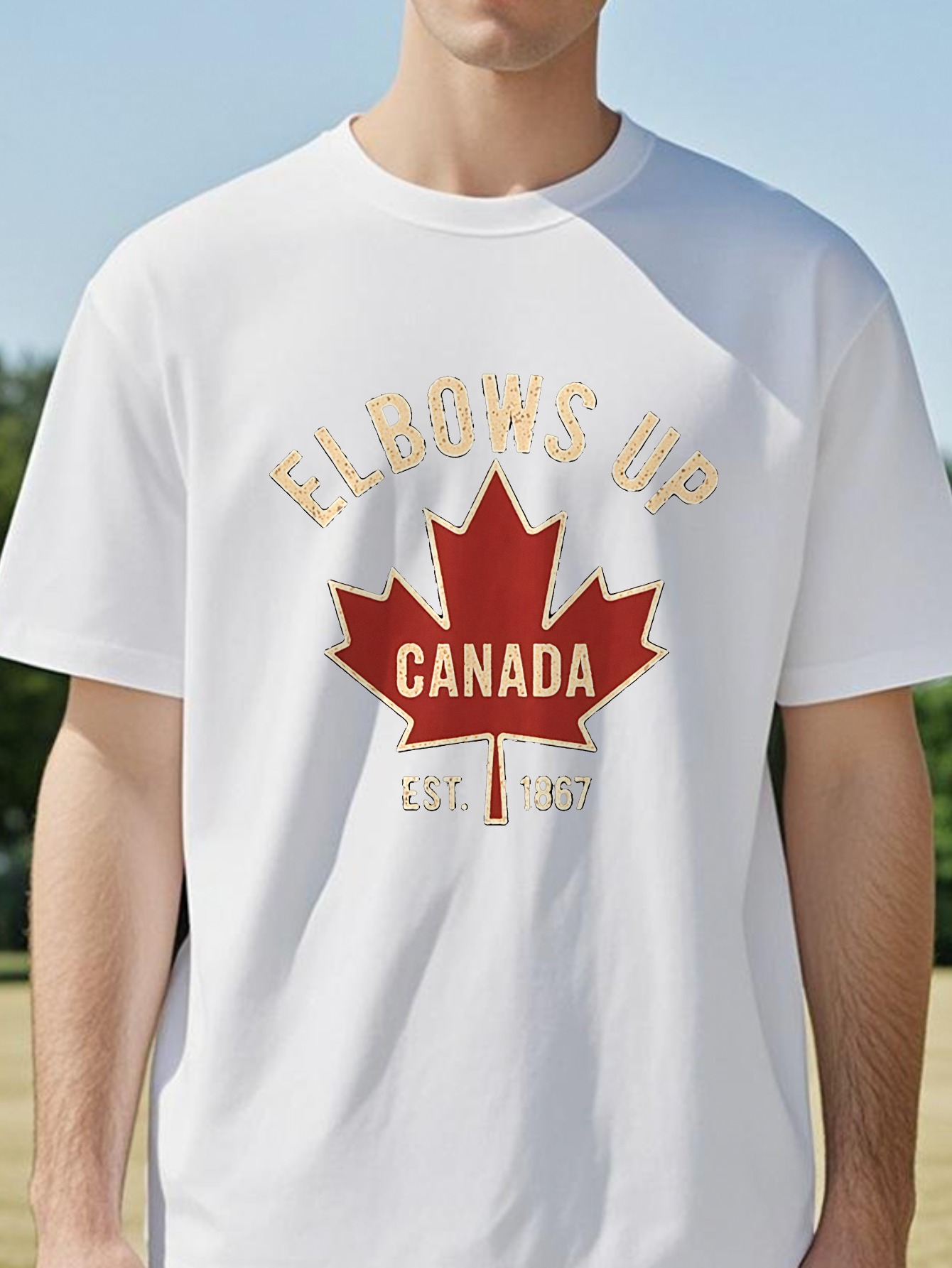 エルボーズアップ カナダ Tシャツ（男女兼用）、夏用カジュア - Summer Clothing Women Canada のレビューと価格
